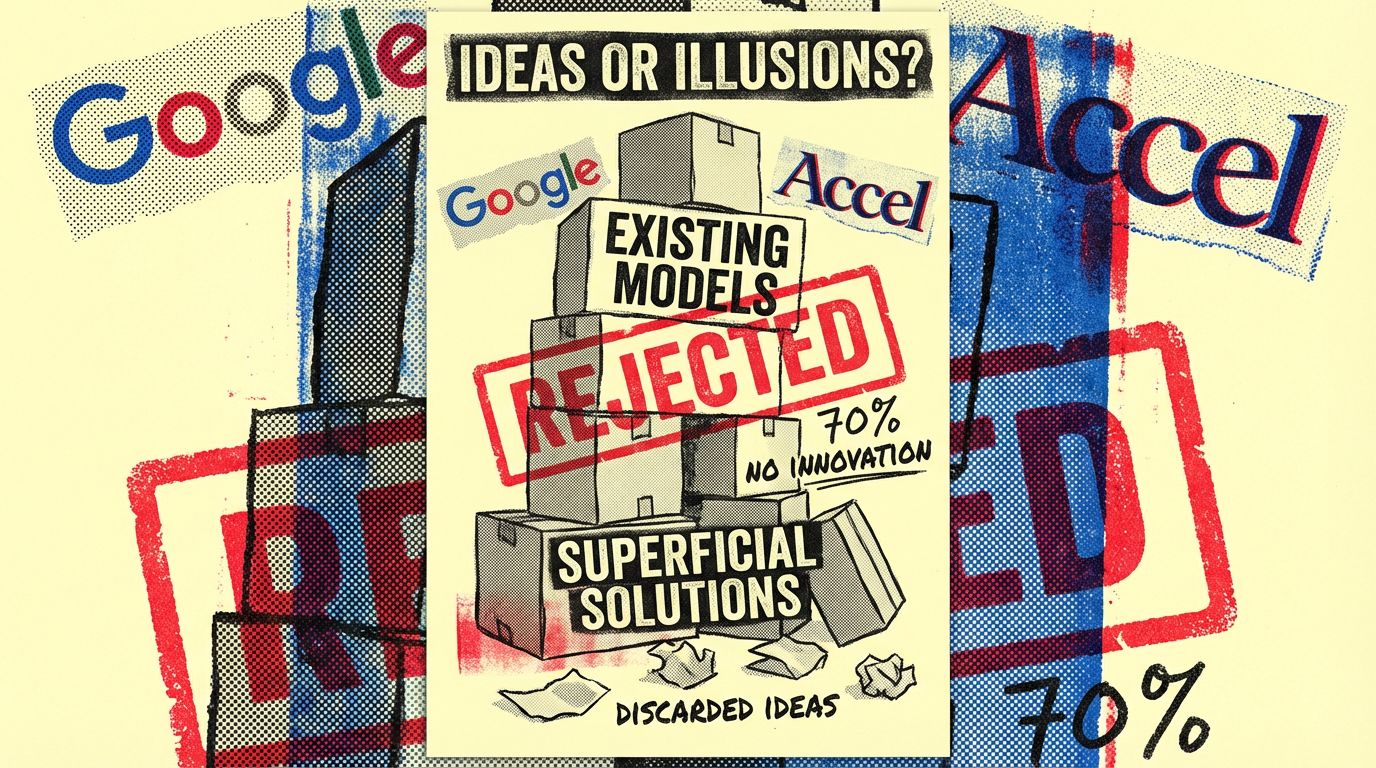 האם הרעיונות שלנו באמת שווים כסף? Google ו-Accel דחו 70% מחברות הסטארט-אפ שהגישו מועמדות